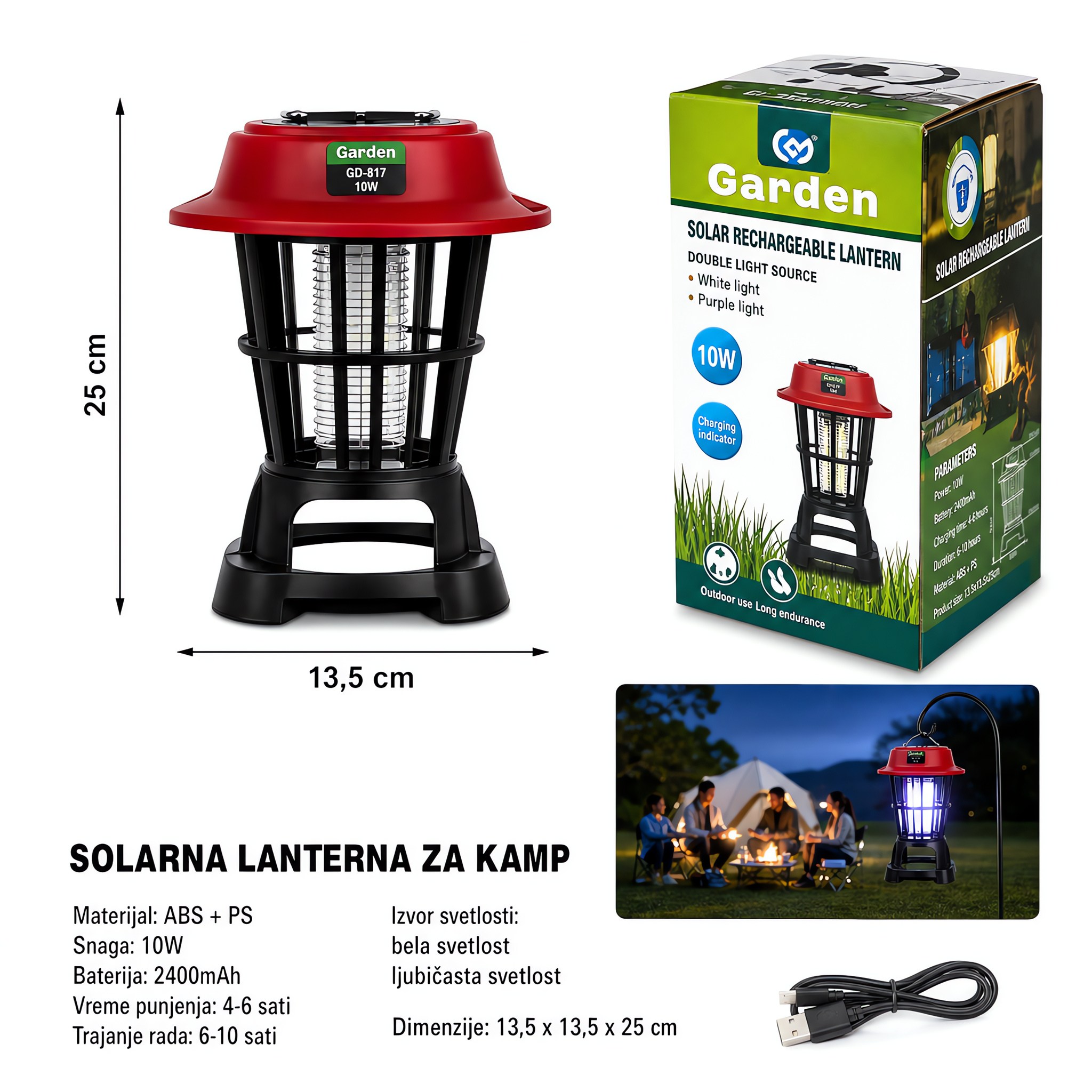 KMT Reflektor solarni + punjivi model (volframova žica) 2904303