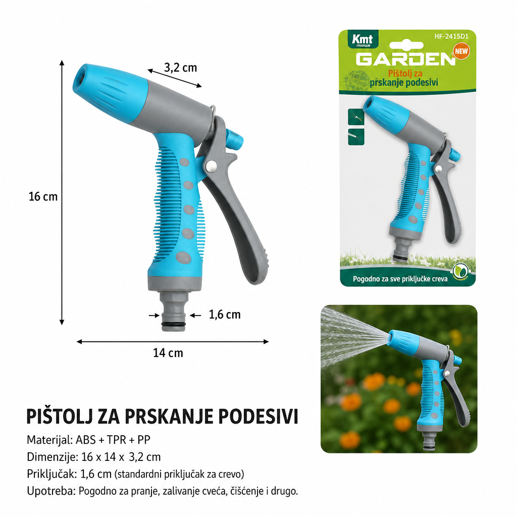 KMT Podesivi pištolj za prskanje 2904587