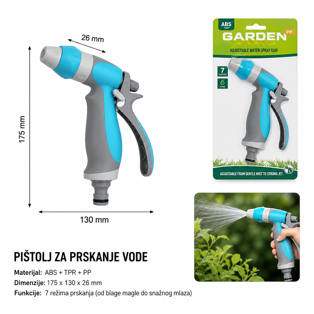 KMT Podesivi pištolj za prskanje 2904588