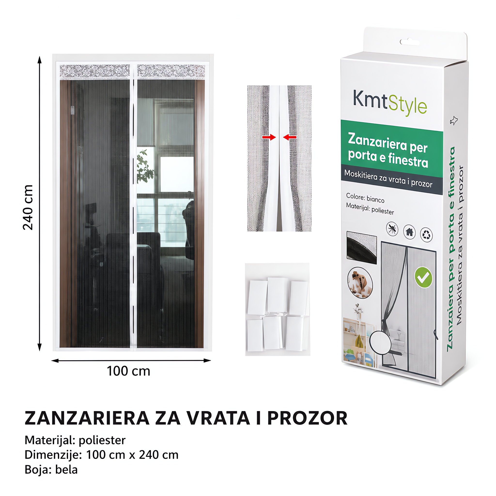 KMT Zavesa bela 2904656