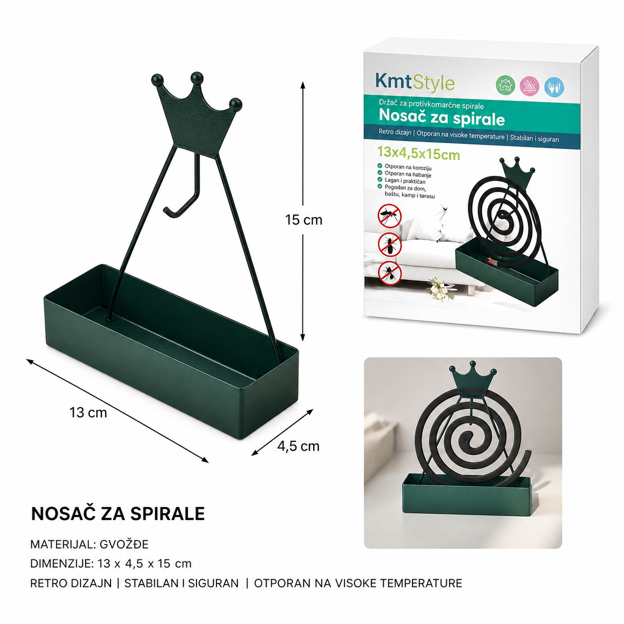 KMT Stalak za spirale protiv komaraca kruna 2904677