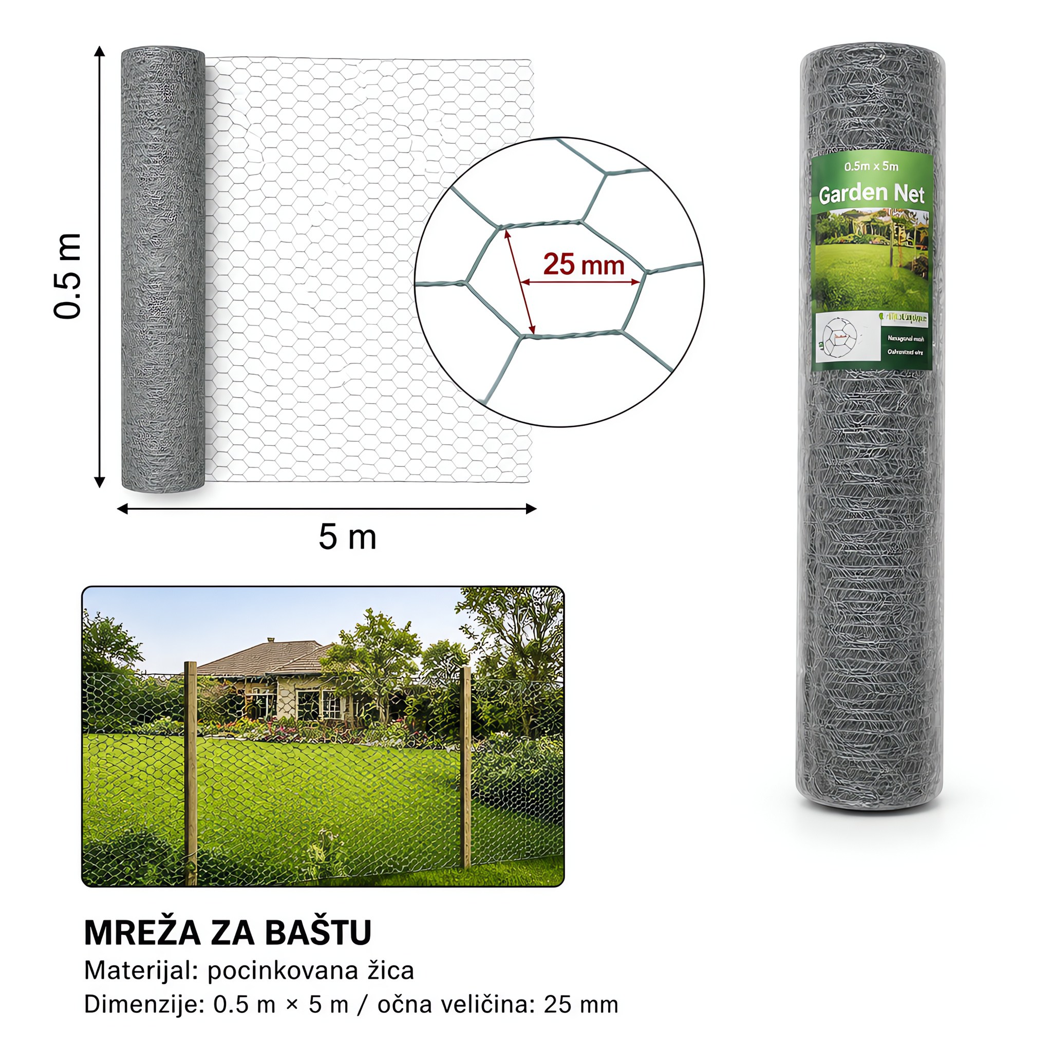 KMT Galvanska šestougaona mreža 2912633
