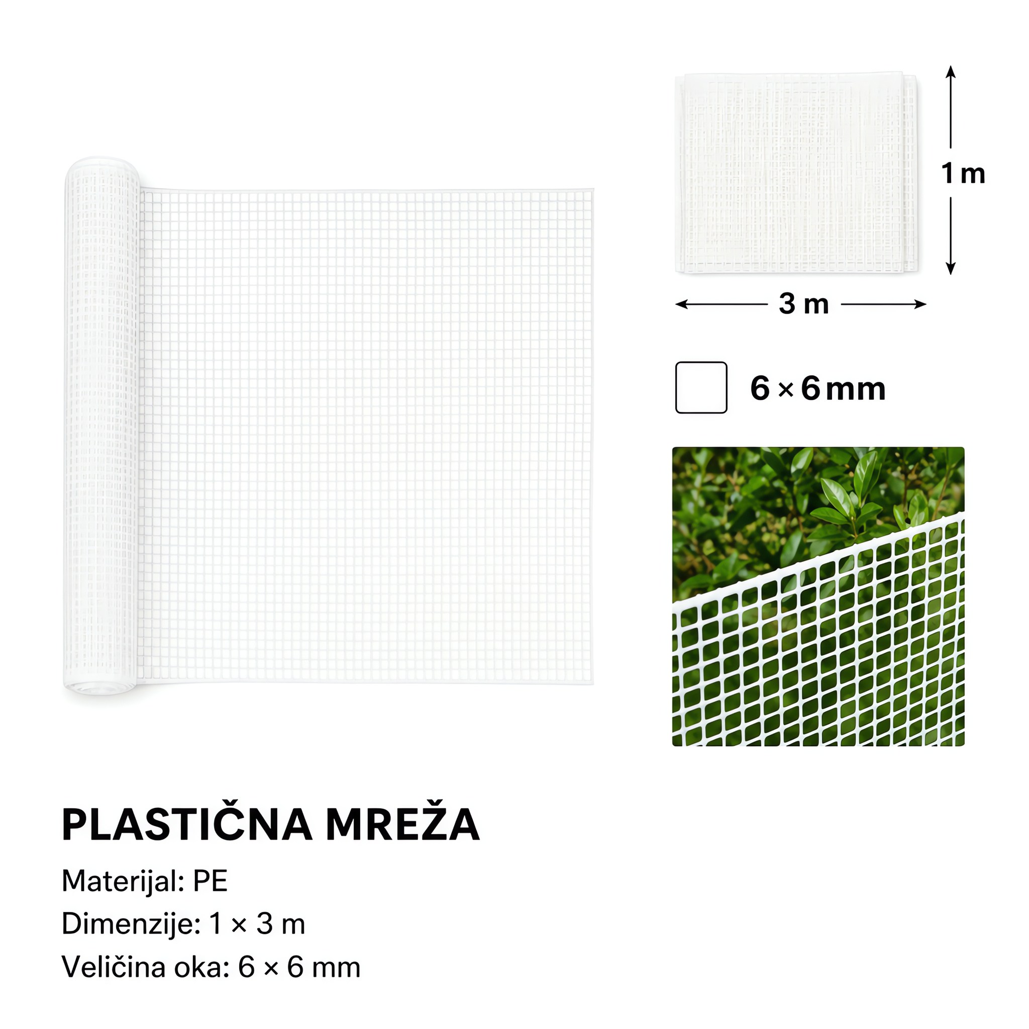 KMT Mreža kvadratna 1*3M – 6*6MM 295896