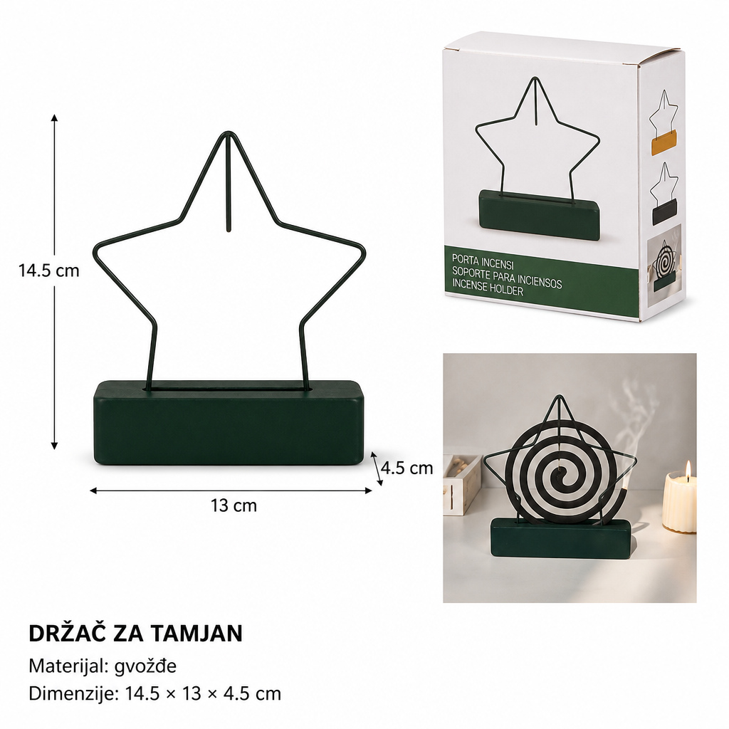 KMT Stalak za spirale protiv komaraca petokraka zvezda 296615