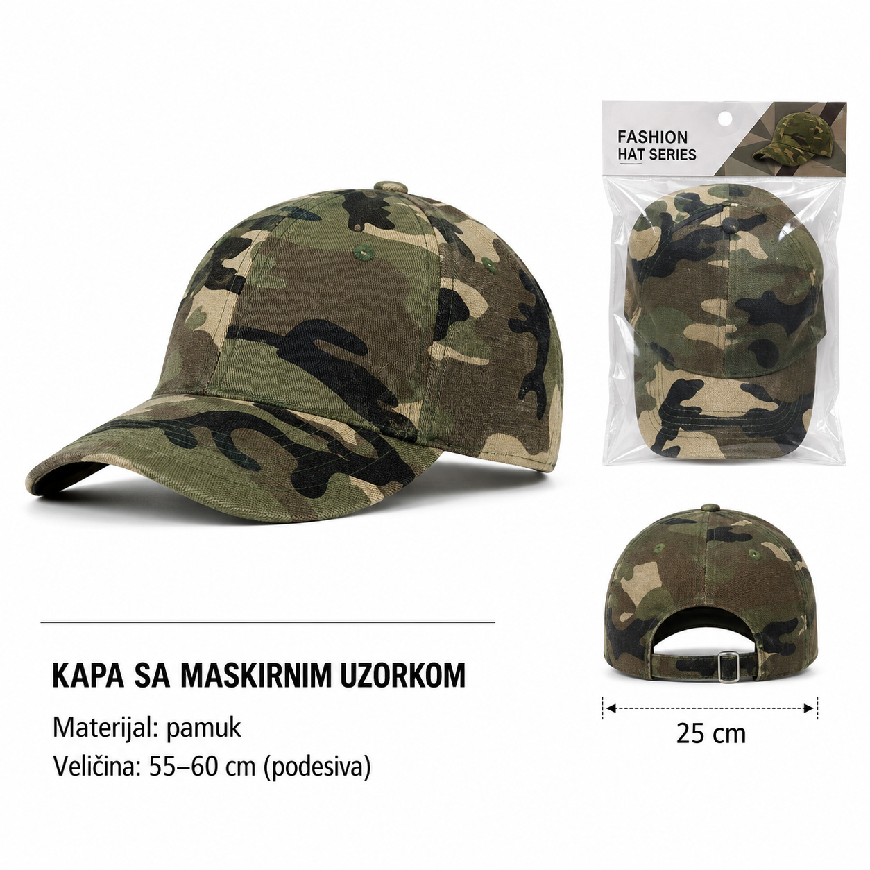 KMT Kačket od ploče džungle maskirni 296937