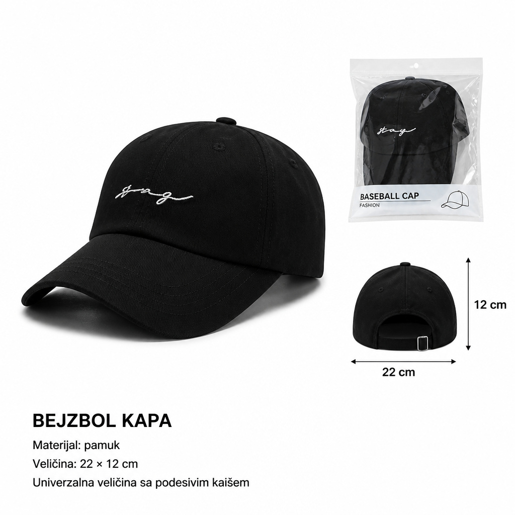 KMT pamučna kapa sa vezom 296947