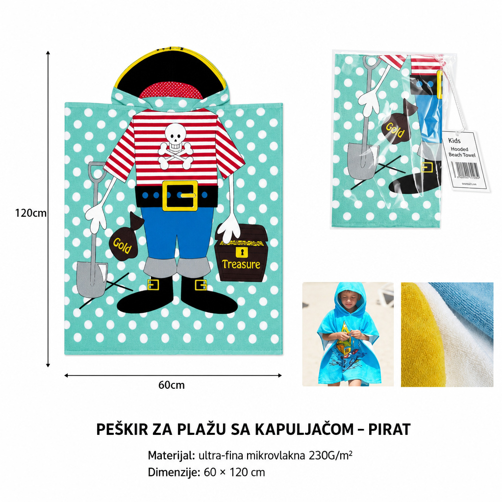 KMT dečiji peškir-pončo 60*120CM 297103