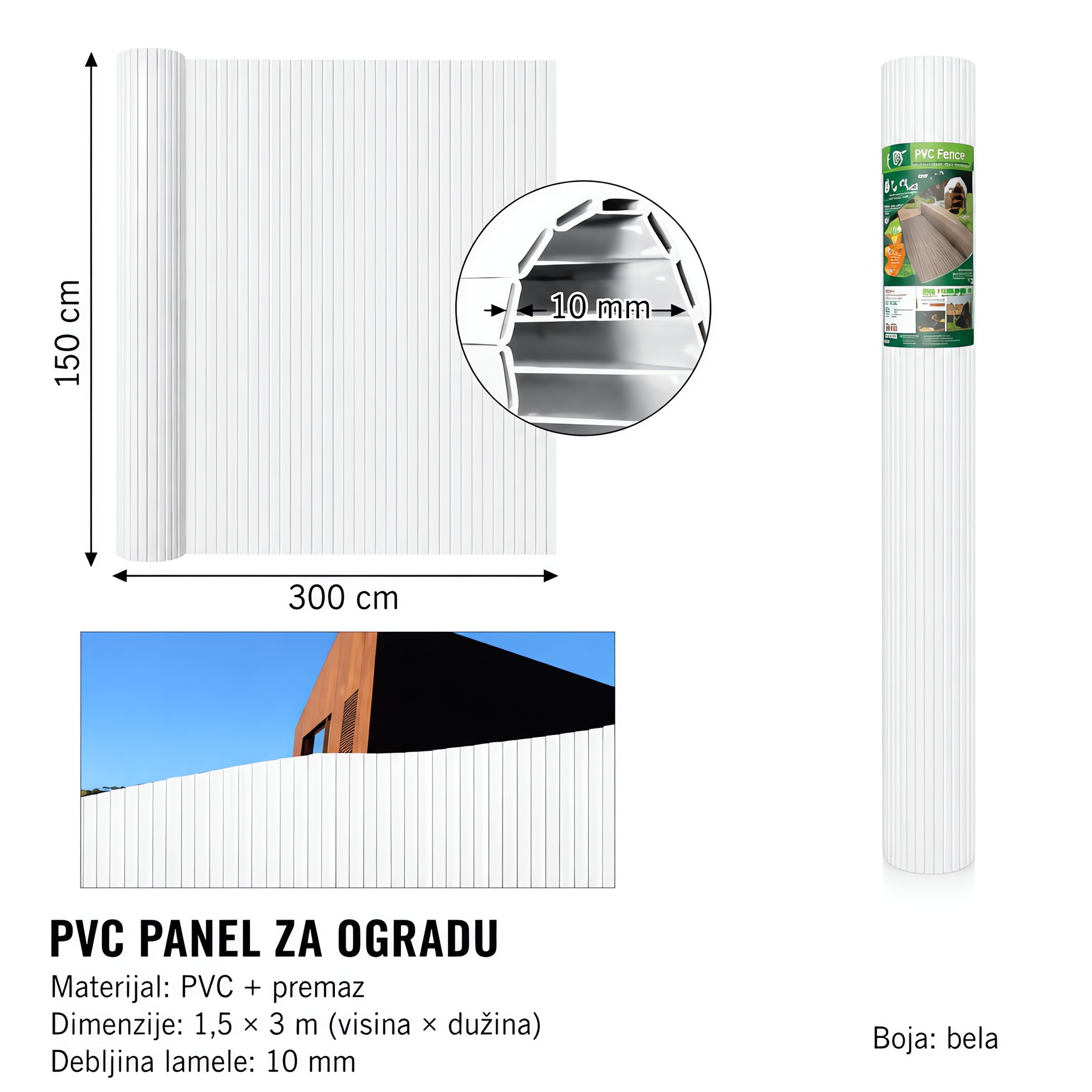 KMT PVC ograda bela 297464