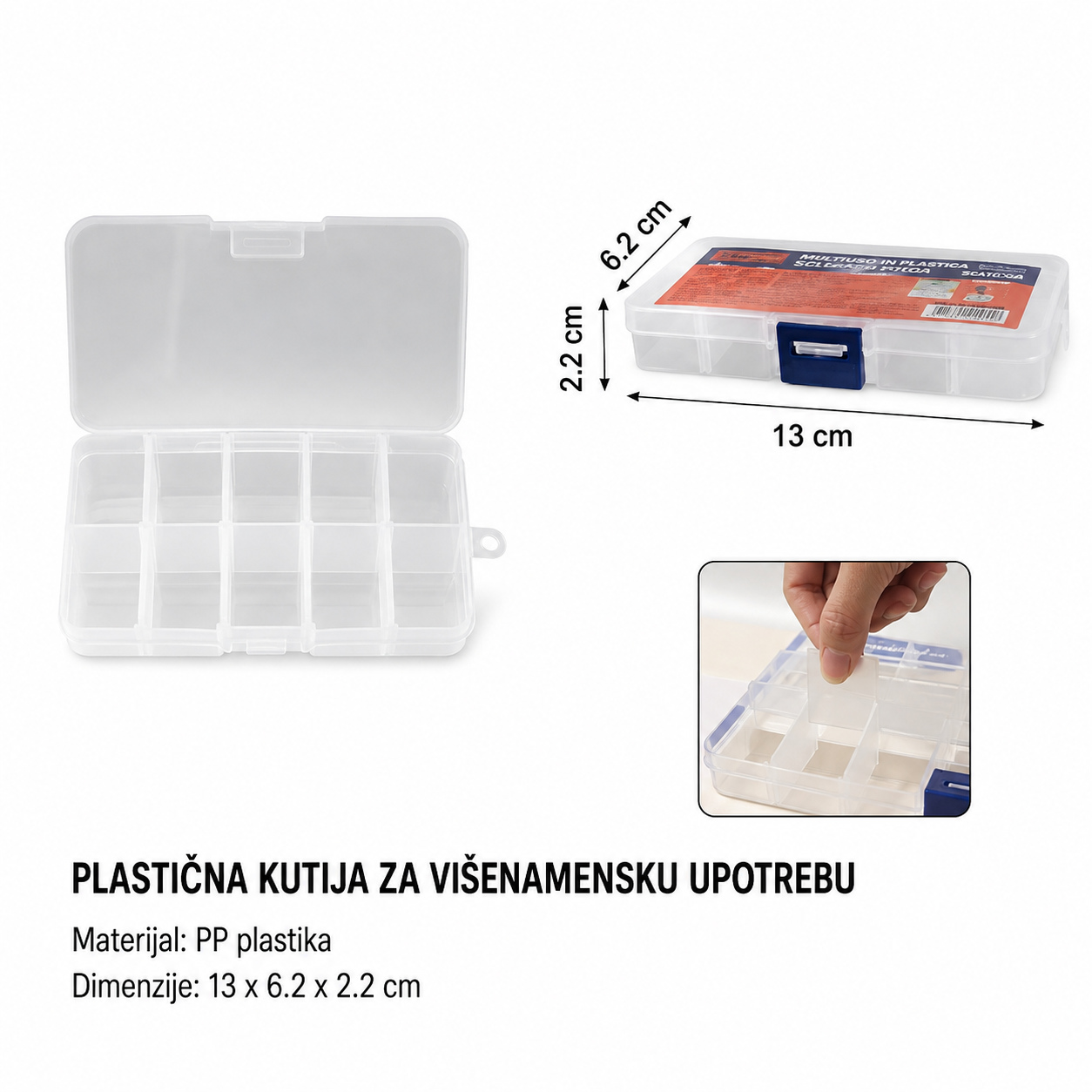 KMT Kutija za odlaganje 10 pregrada 3200040