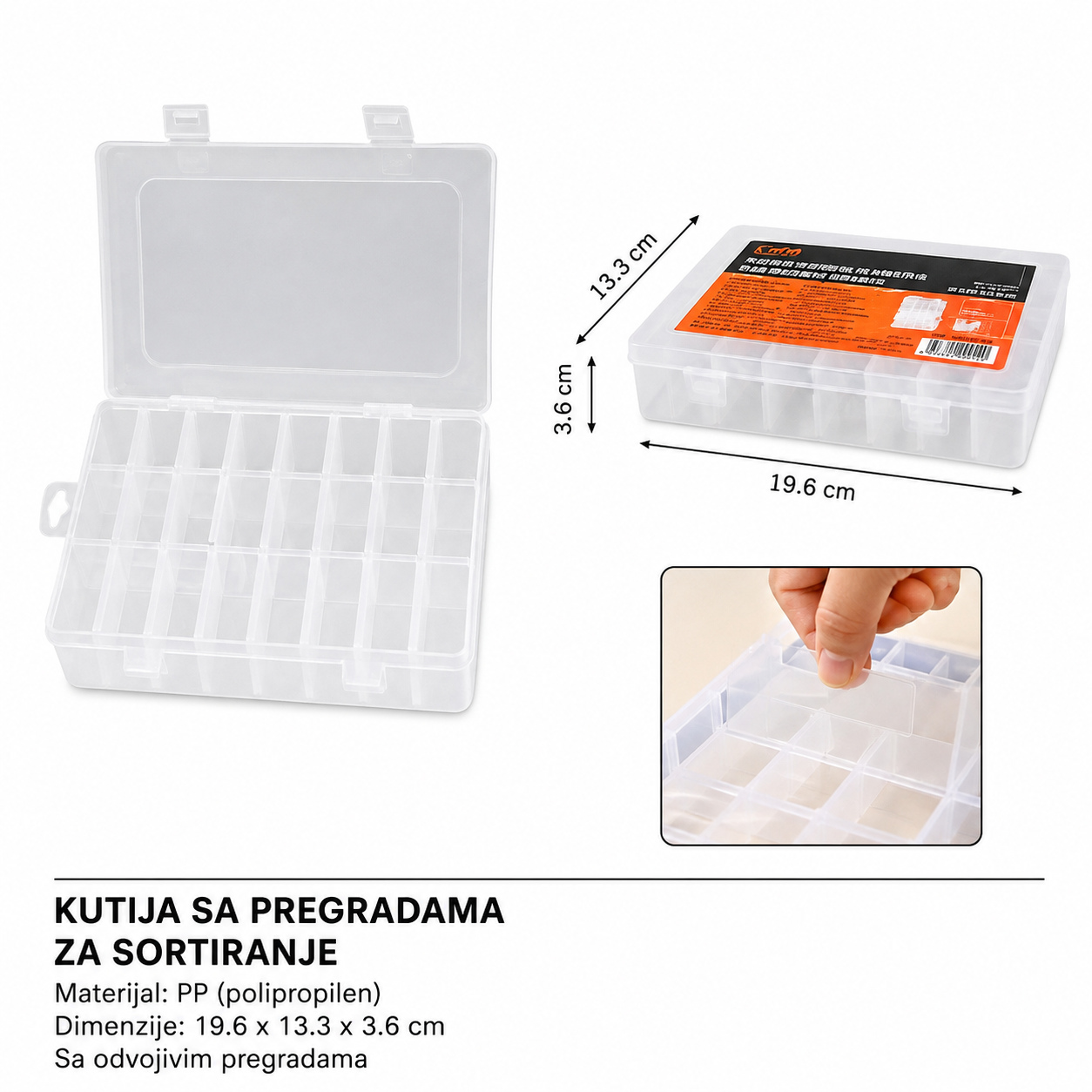 KMT Kutija za odlaganje 24 pregrade 3200042