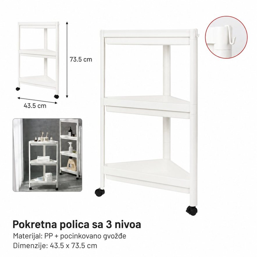 KMT Ugaona polica na 3 nivoa 3210079