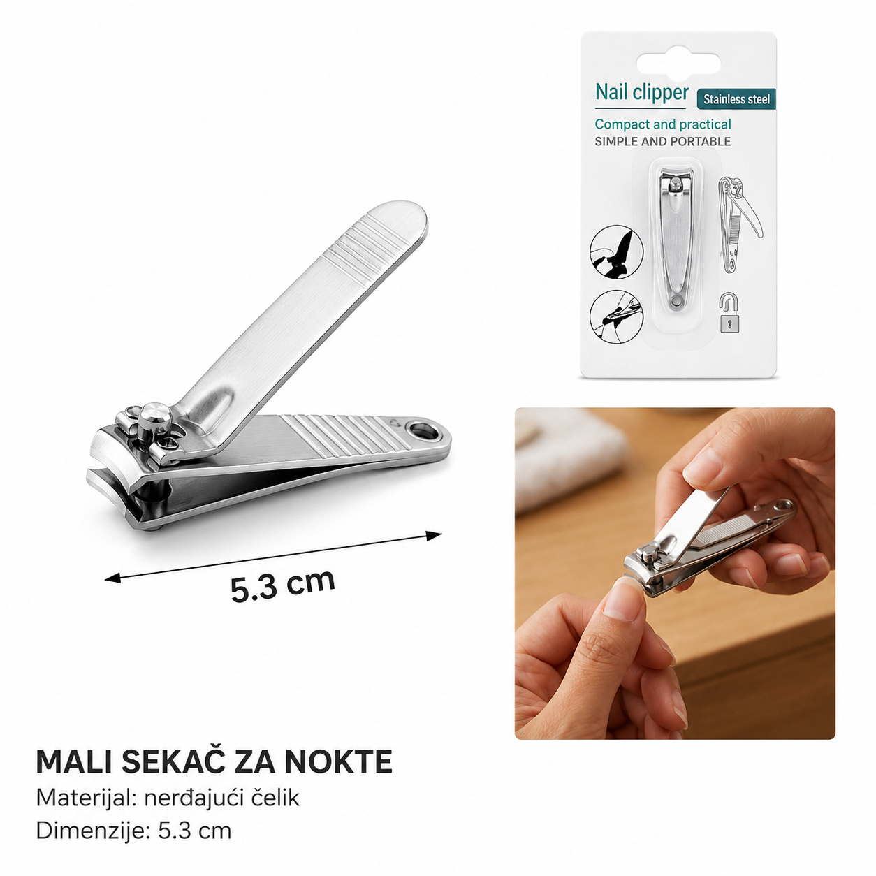KMT Ravna grickalica za nokte, mala 3210181