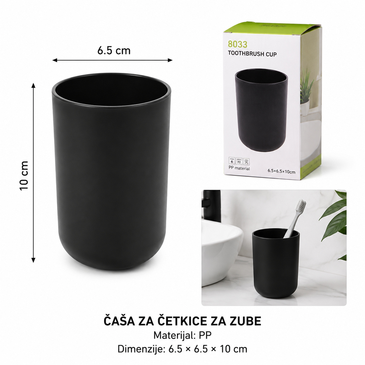 KMT Čaša, crna 3213094
