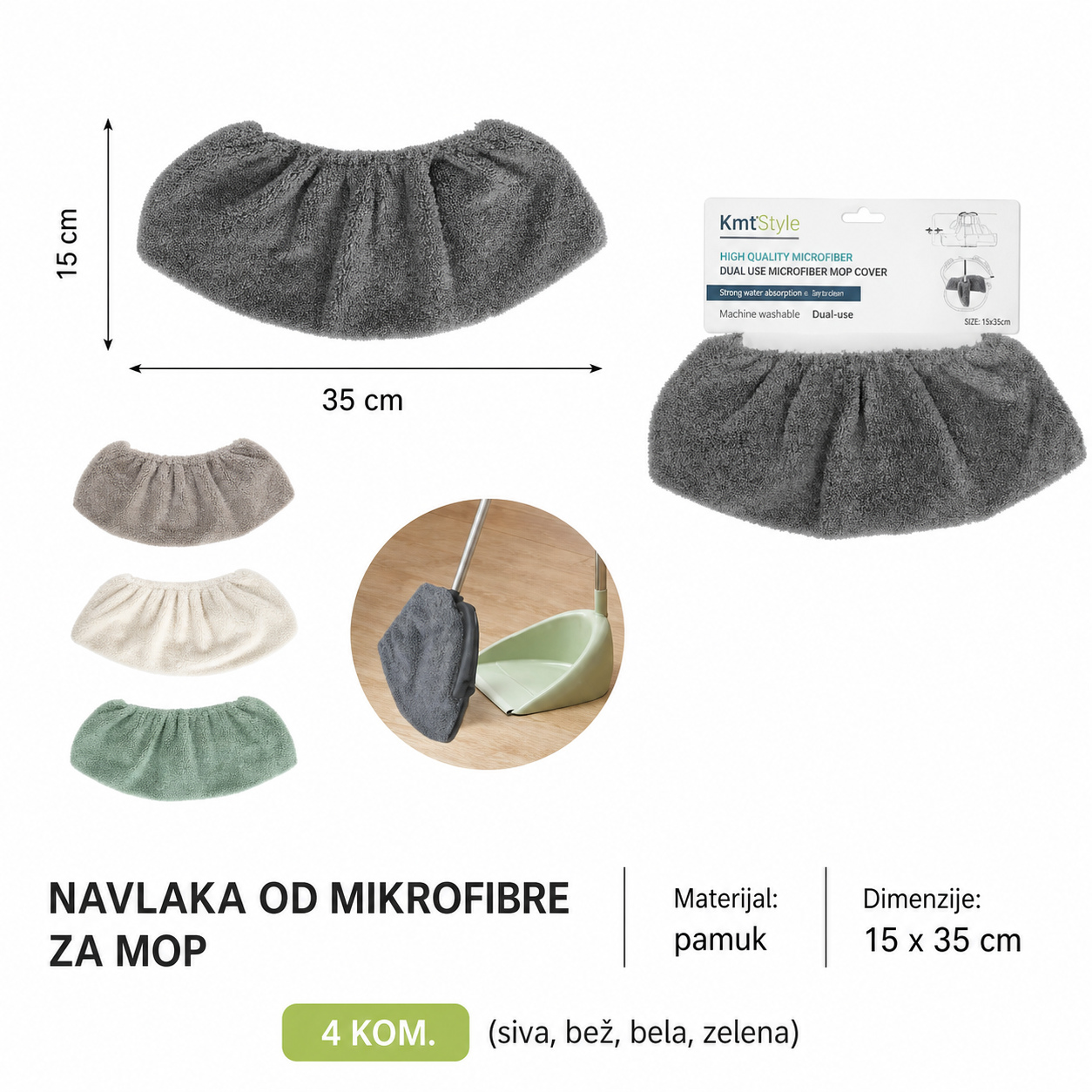 KMT Navlaka za metlu sa visokim i niskim vlaknima 3213689