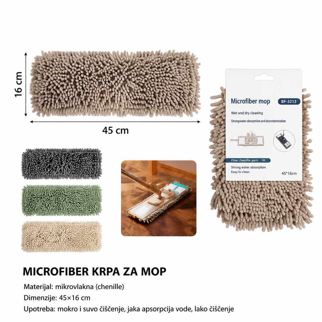 KMT Glava mopa od šenila 3213691