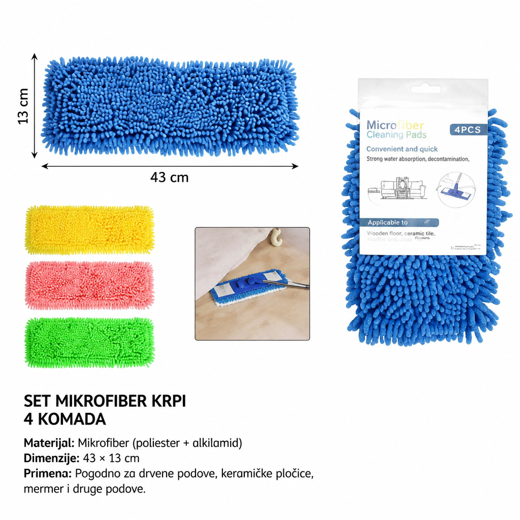 KMT Glava mopa od šenila 3213696