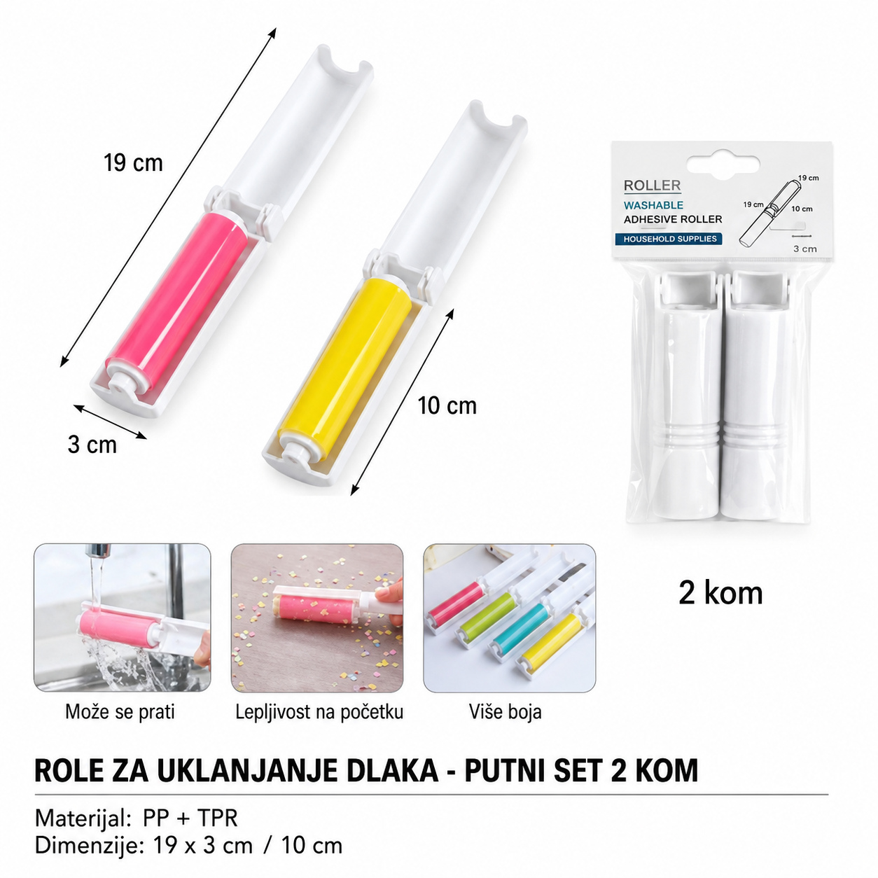KMT Perivi valjak za uklanjanje dlaka putni 3213805