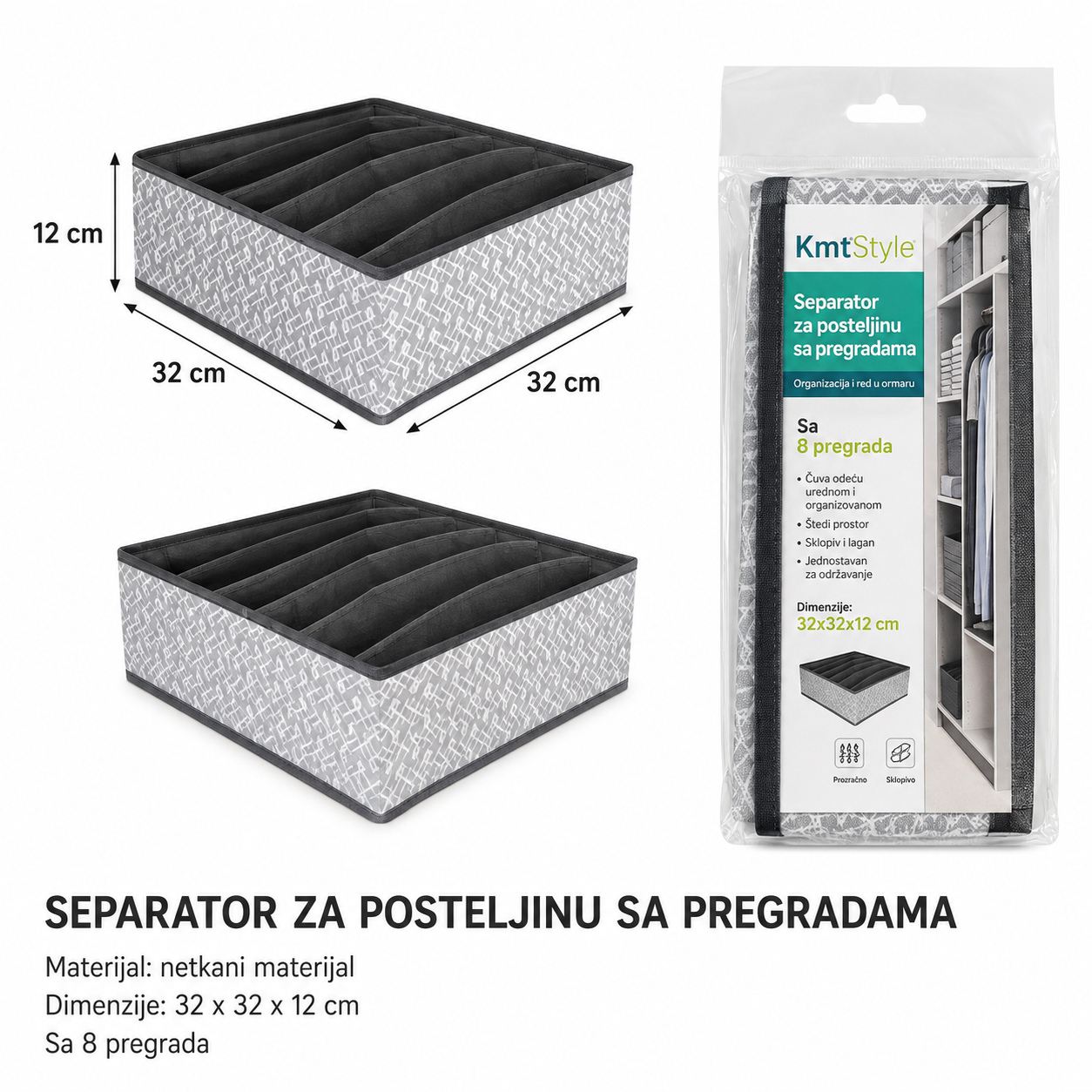 KMT Pregrada sa 6 pregrada bez poklopca 3280016