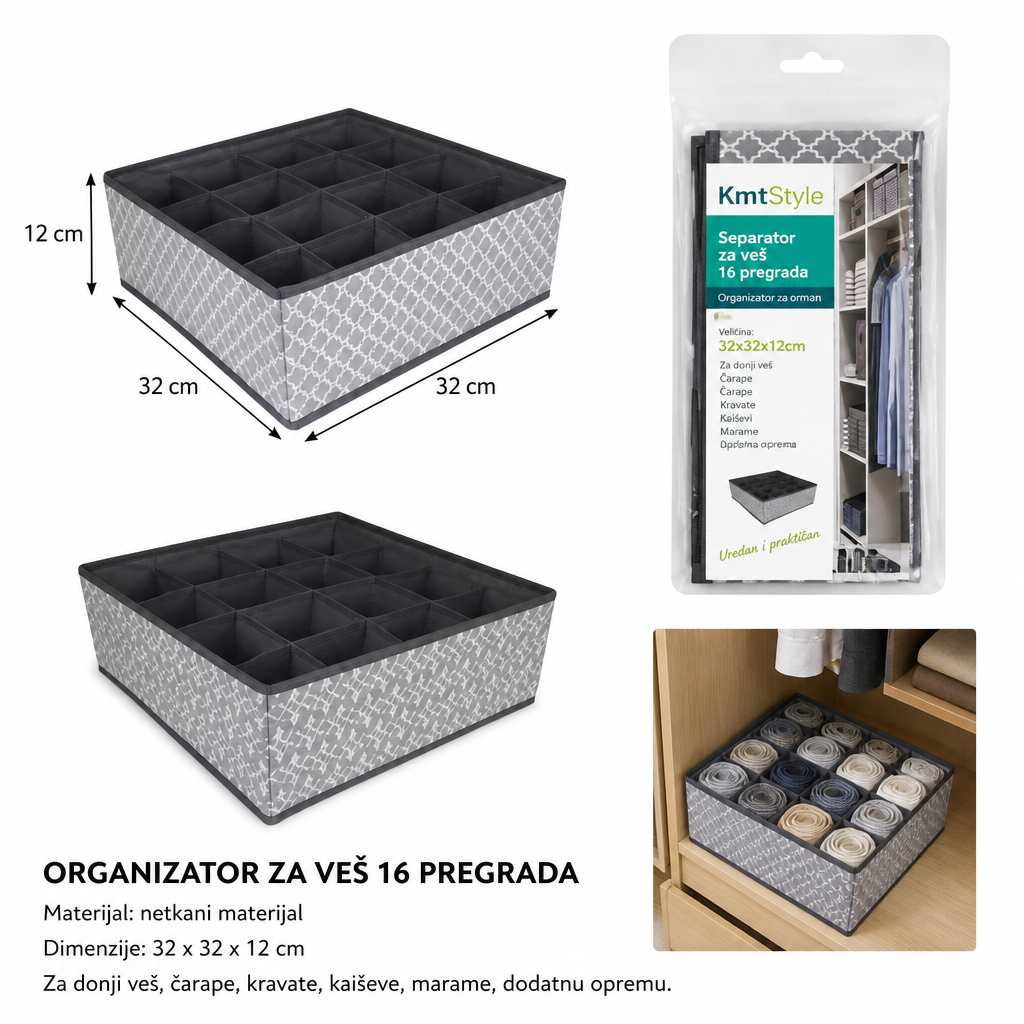 KMT Pregrada sa 16 pregrada bez poklopca 3280019