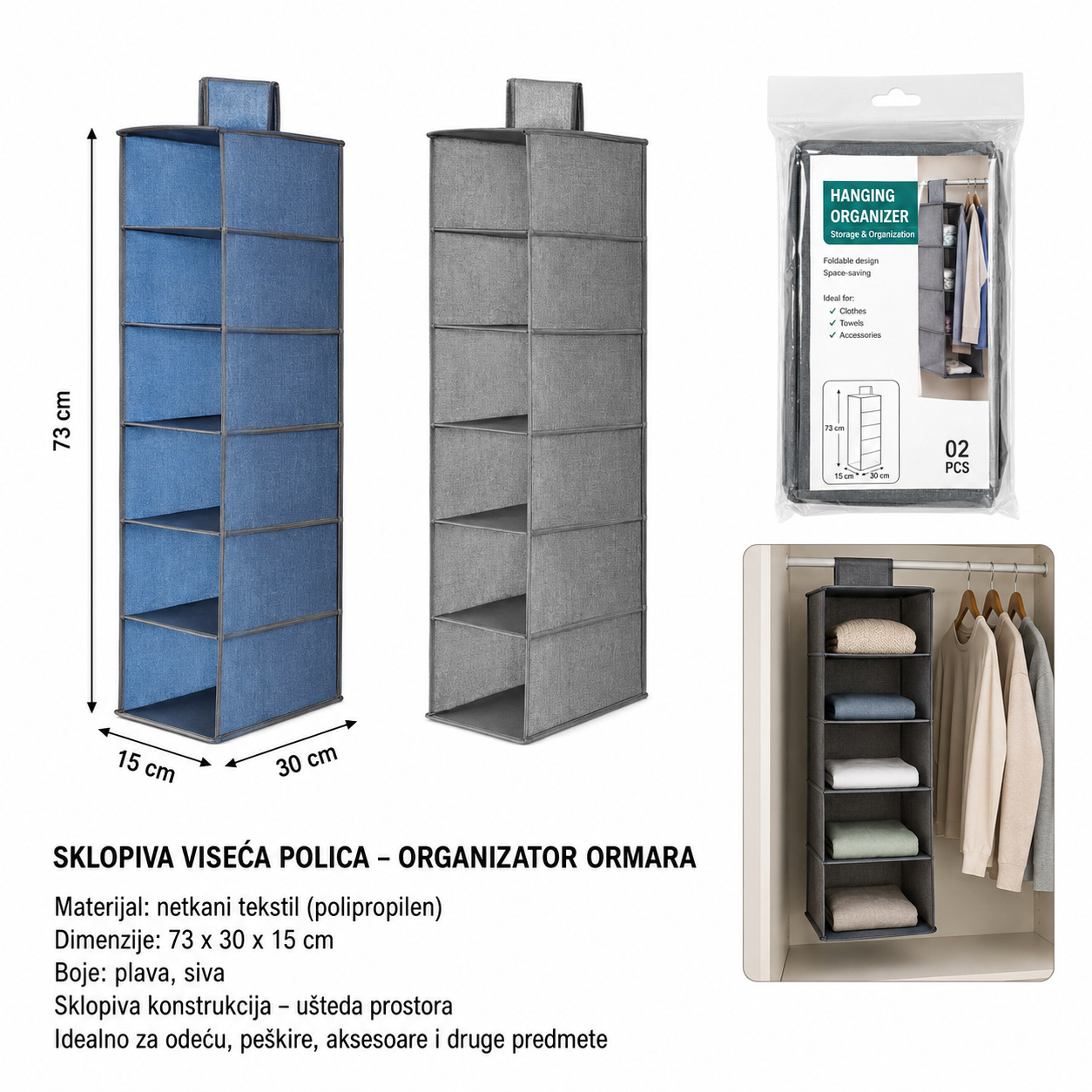 KMT Mala 5-slojna torba za vešanje 3280037