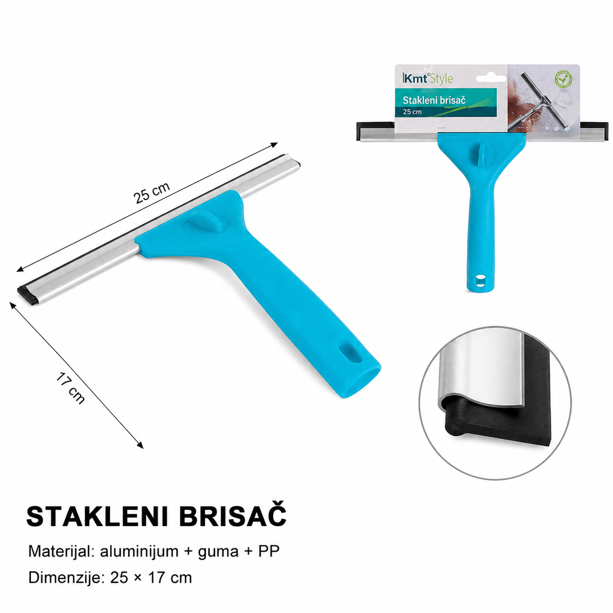 KMT Plavi drška stakleni brisač 3280220