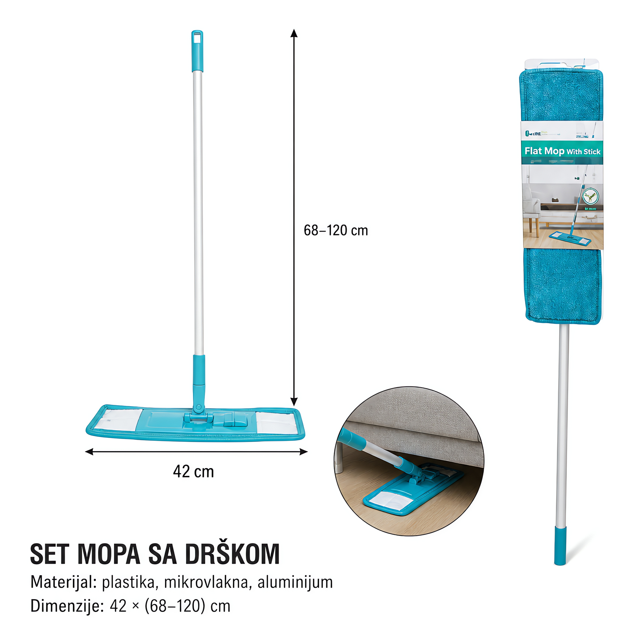 KMT Mop od koralnog somota plava 3280258