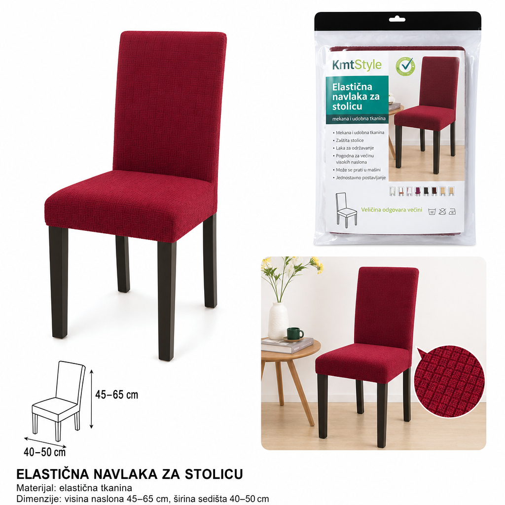KMT Poklopac za stolice bordo 3280271