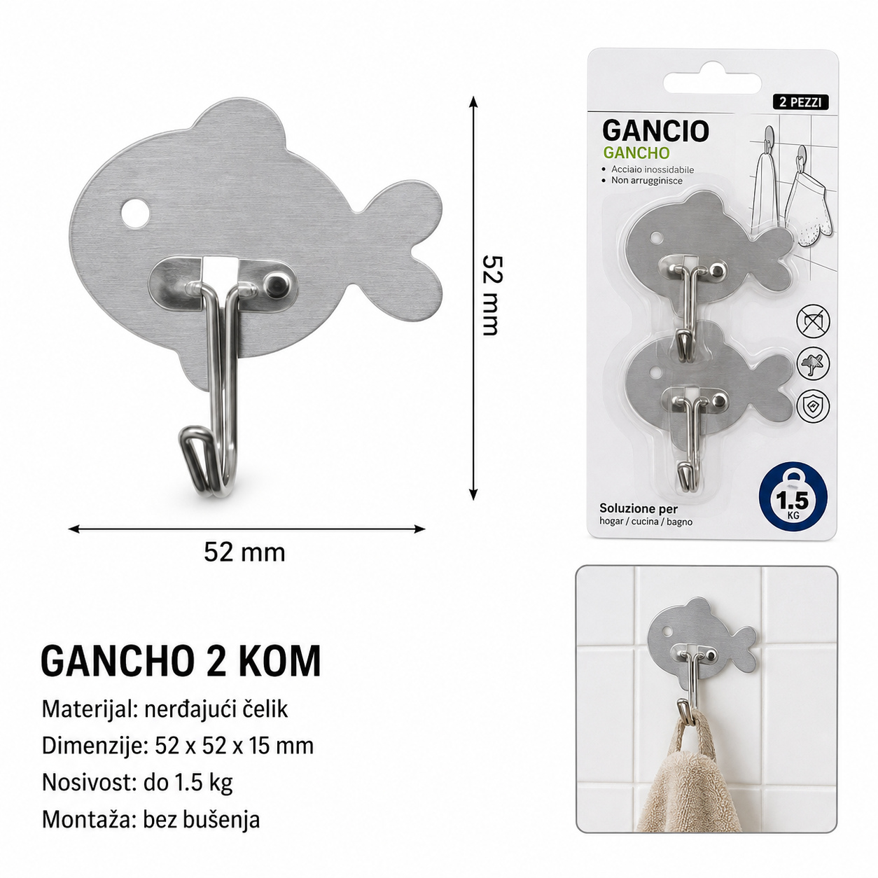 KMT Inox mala riba (2 kom) 3280327