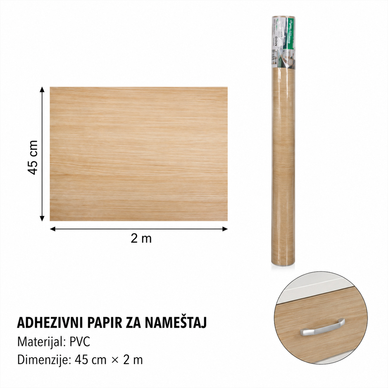KMT Samolepljiva folija u boji drveta 3280388