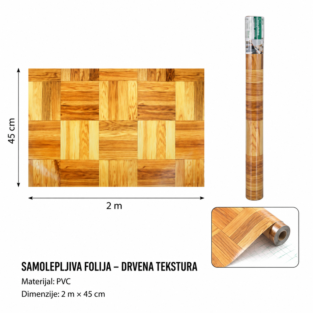 KMT Samolepljiva folija u boji drveta 3280389