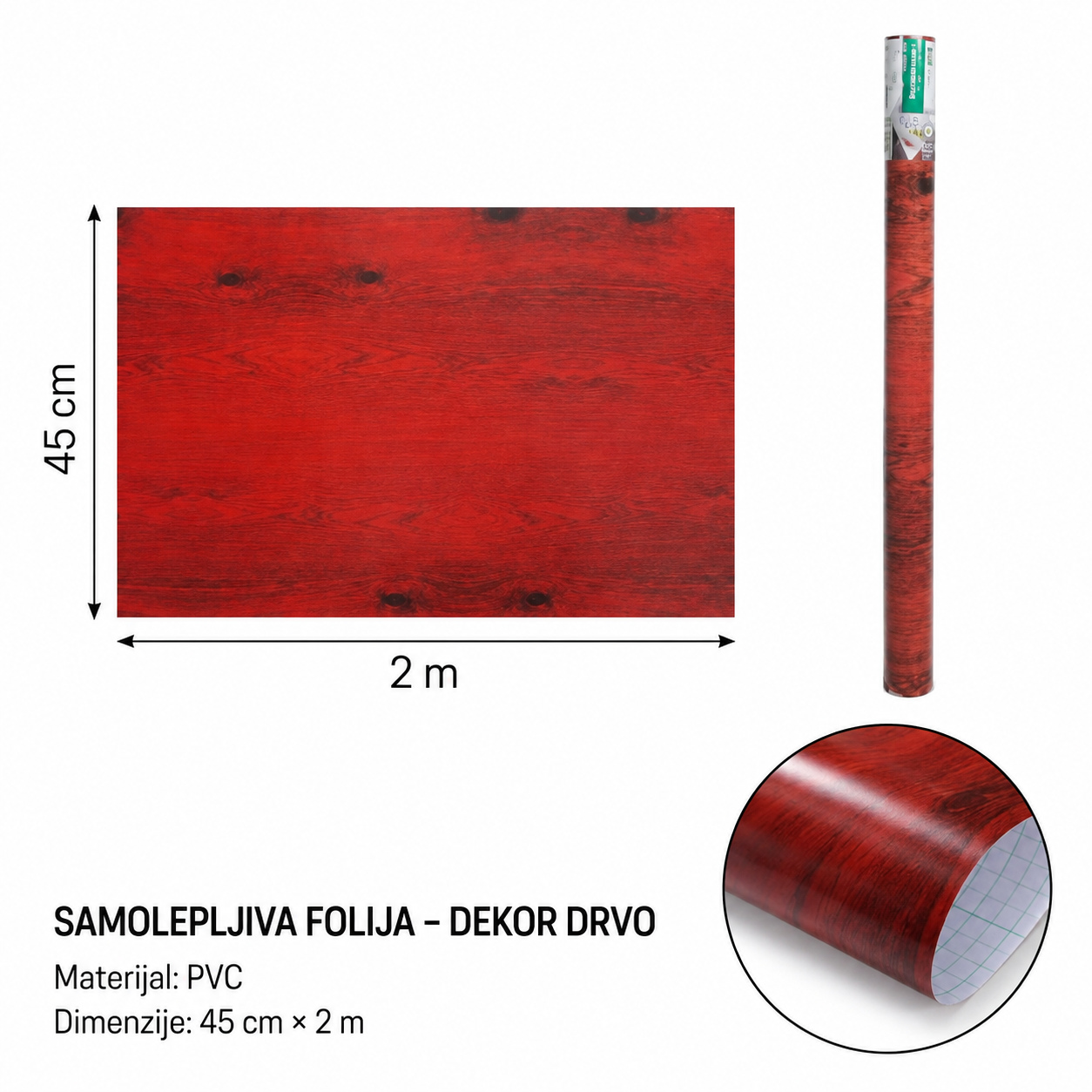 KMT Samolepljiva folija u boji drveta 3280395