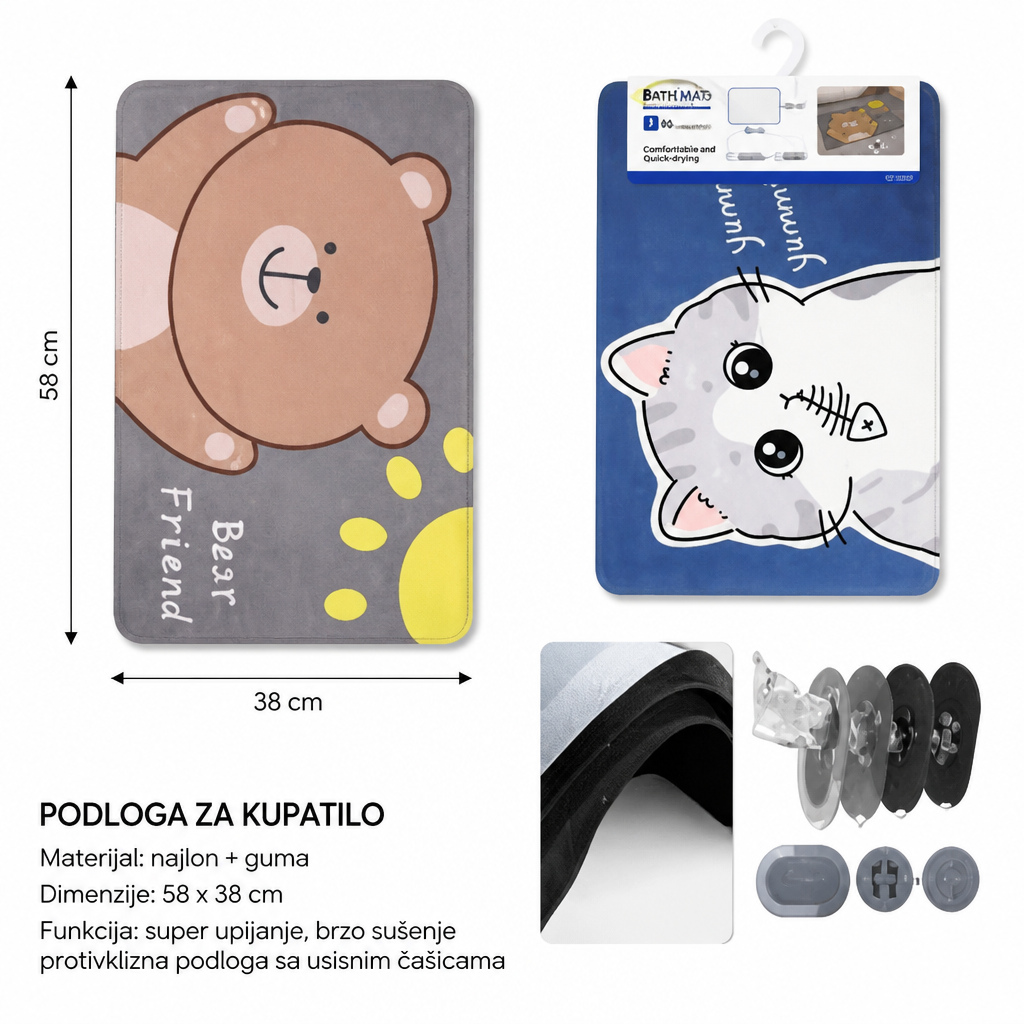 KMT Mekana dijatomejska podna prostirka od blata pravougaona 3280473