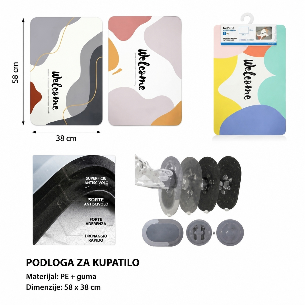 KMT Mekana dijatomejska podna prostirka od blata pravougaona 3280475