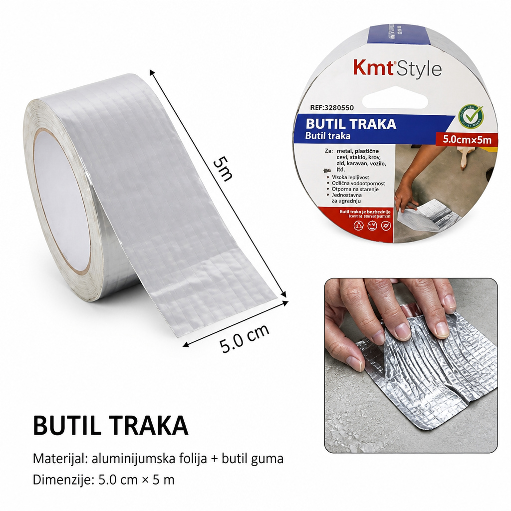 KMT Butilna vodootporna traka za zaptivanje 3280500
