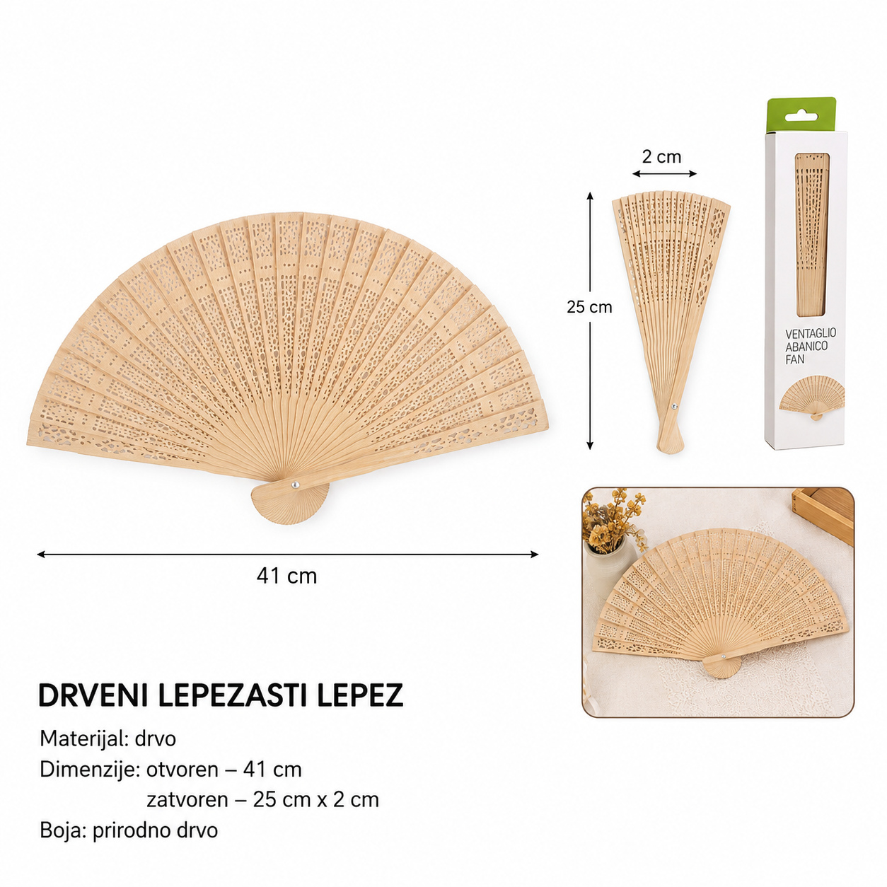KMT lepeza mirisnog drveta 3280879