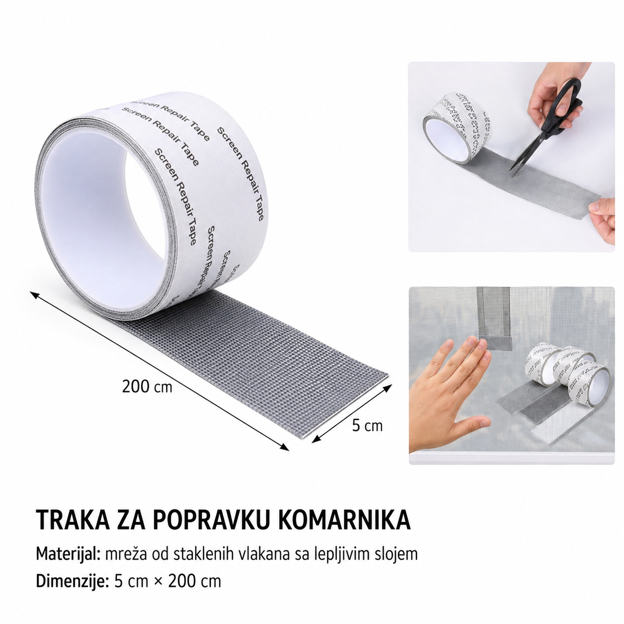 KMT Traka za popravku ekrana crna 3280898