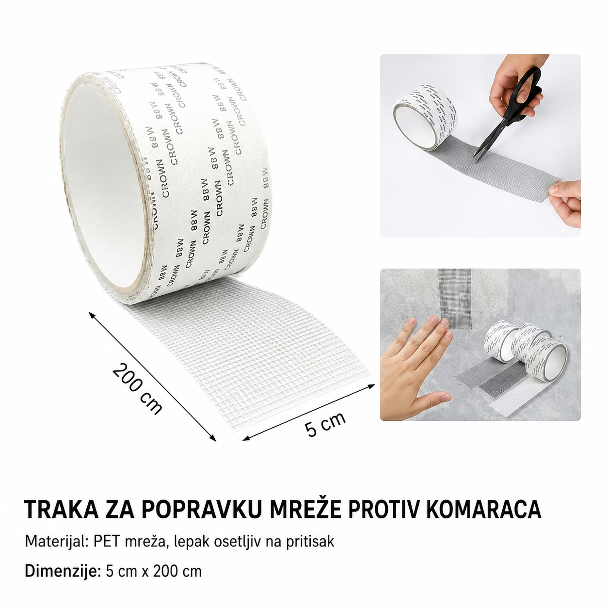 KMT Traka za popravku ekrana bela 3280899