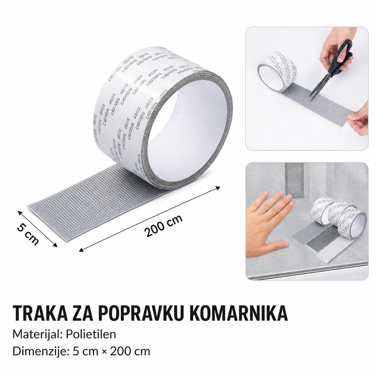 KMT Traka za popravku ekrana siva 3280900