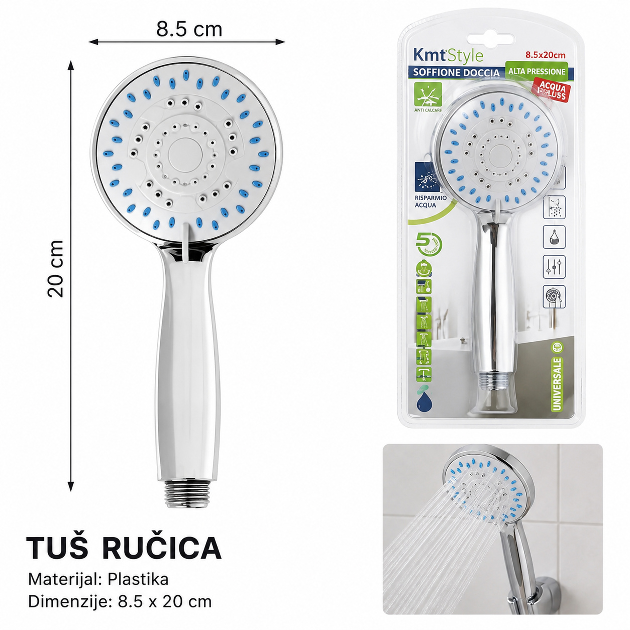 KMT Mali Jiumu tuš, pet funkcija 3280979