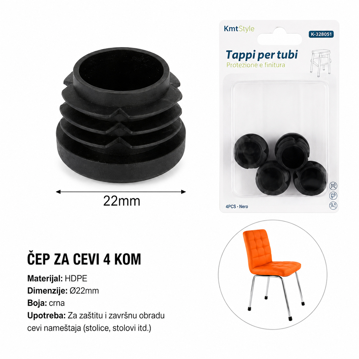 KMT Okrugla pregrada sa cvetom šljive 3283051