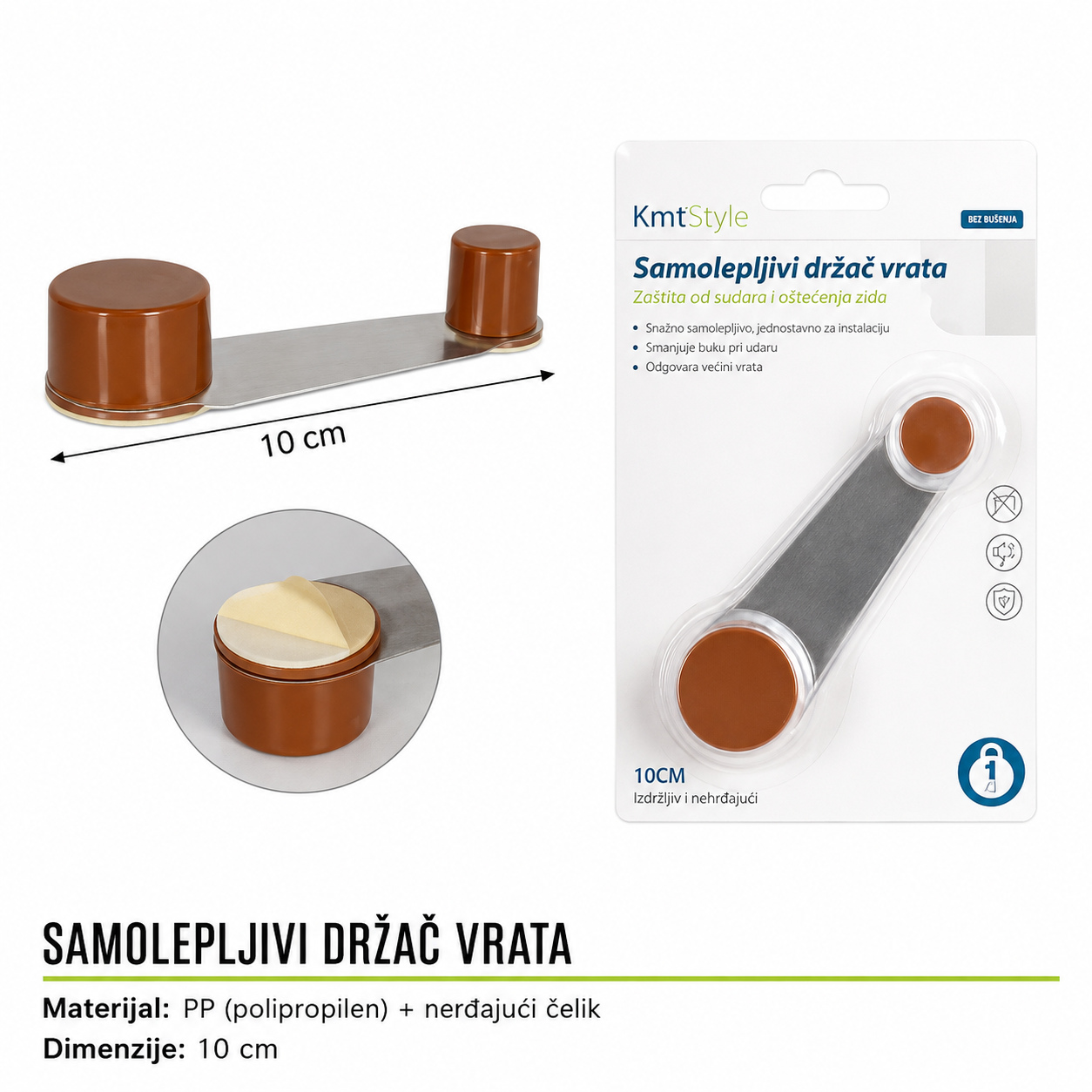 KMT Svetlo smeđi okretni držač vrata 3283055