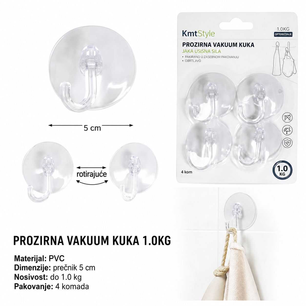 KMT Prozirna kuka za usisavanje 3283067