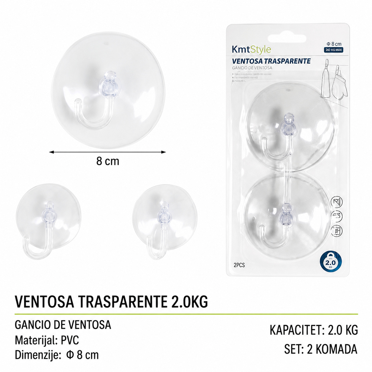 KMT Prozirna kuka za usisavanje 3283069