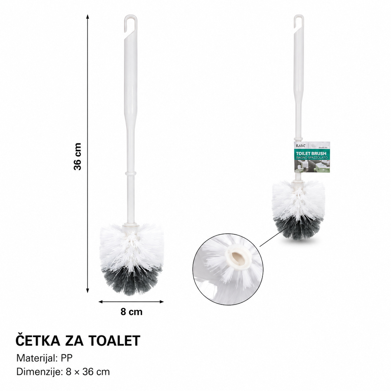 KMT Kugličasti četka za WC 3283305