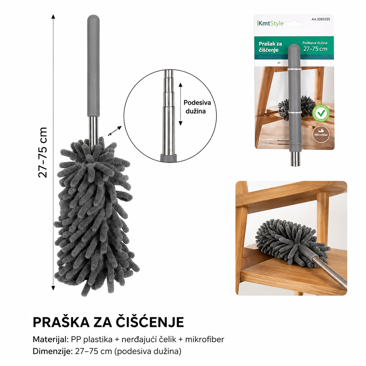 KMT Teleskopski prašnjak sa pet delova 3283335