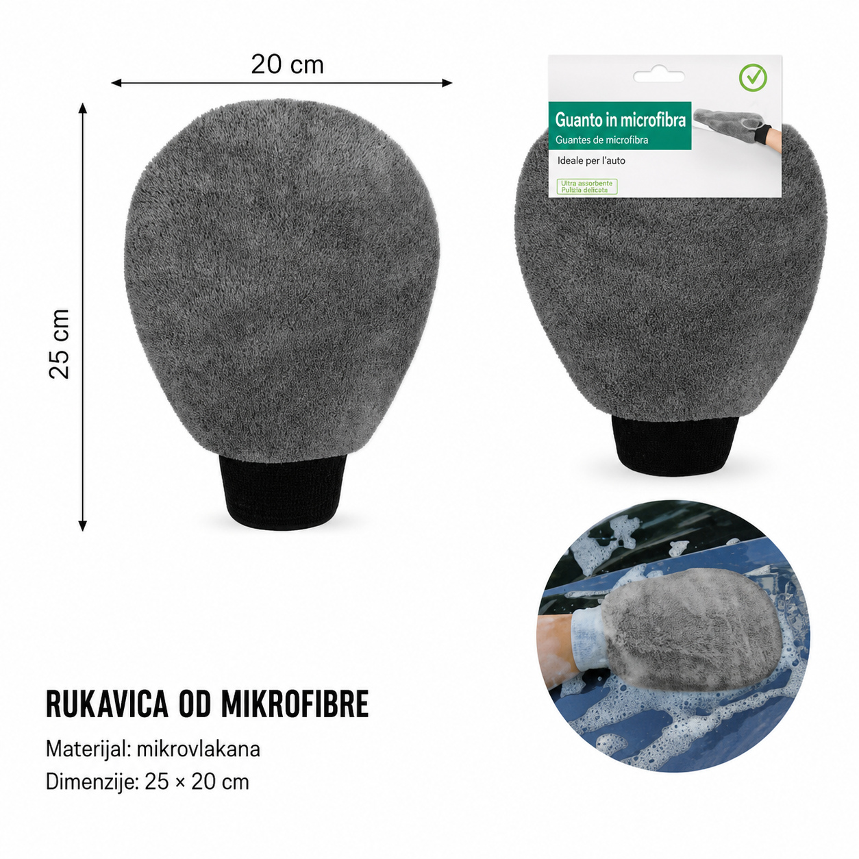 KMT Pamuk-koralni rukavica u obliku kruga 3283336