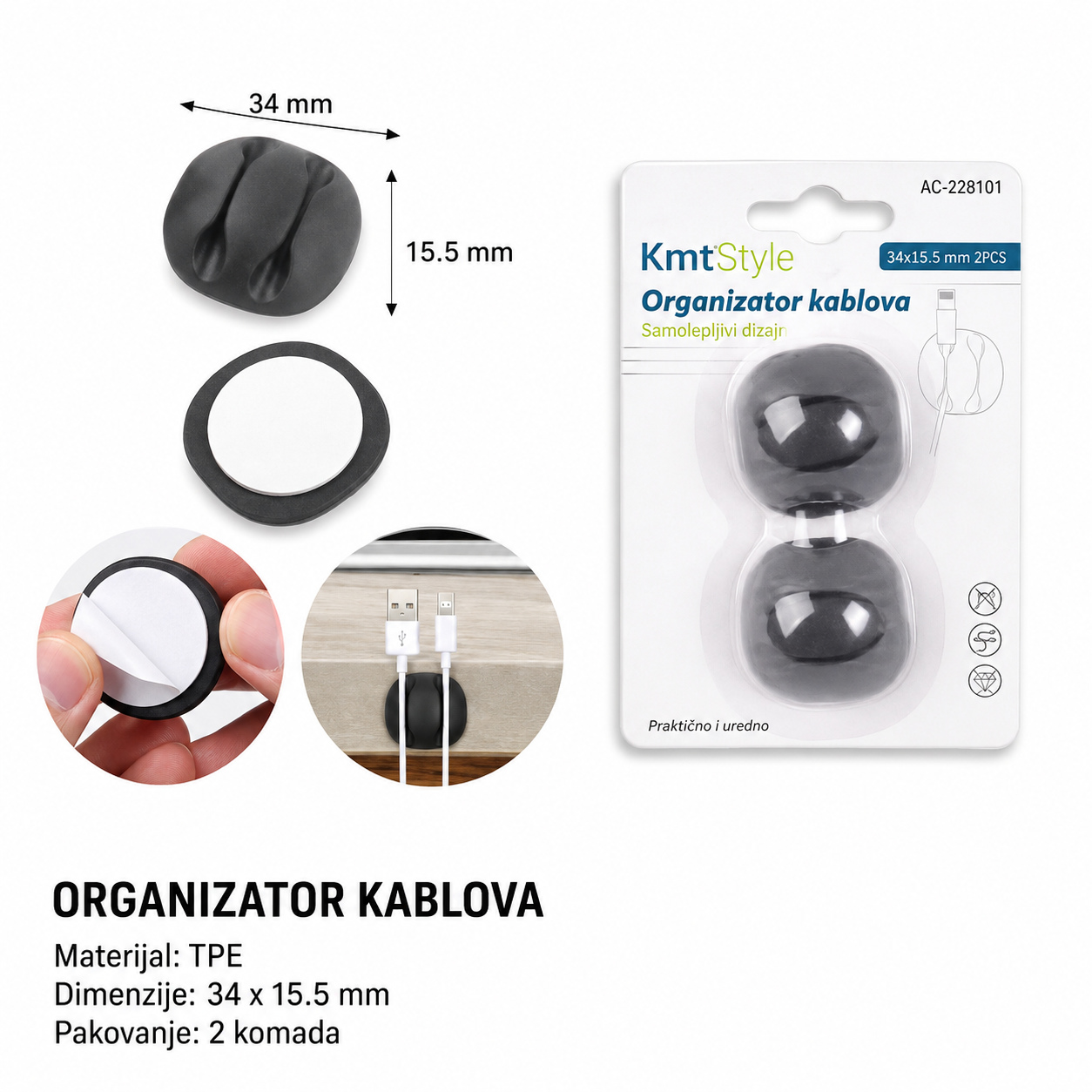 KMT Kopča za kablove 3283561