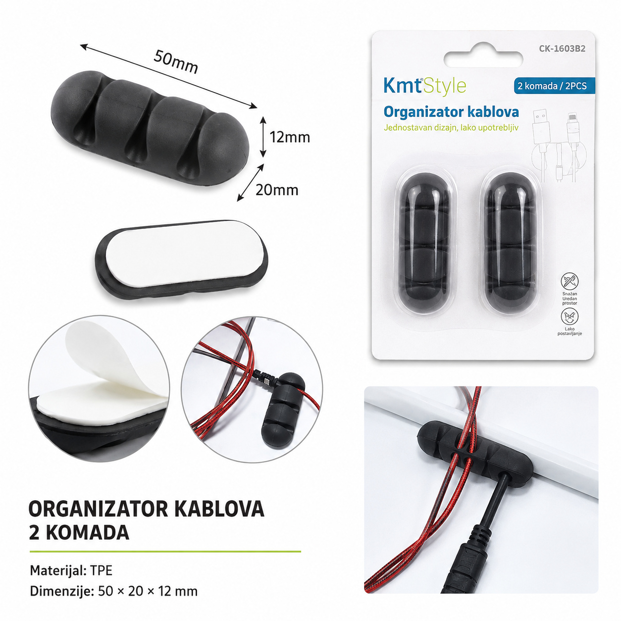KMT Kopča za kablove 3283562