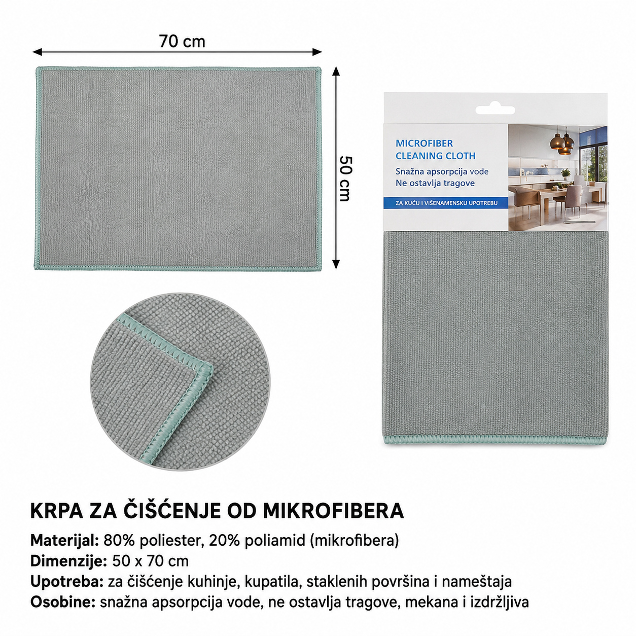 KMT Obična zelena pletena tkanina 3283585