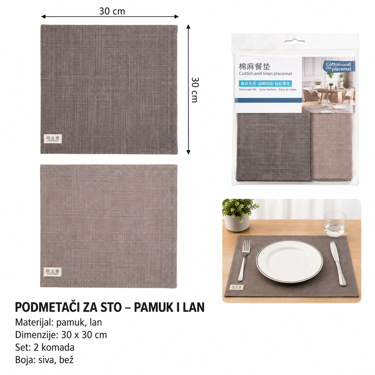 KMT Običan sivi veliki kvadrat 3283591